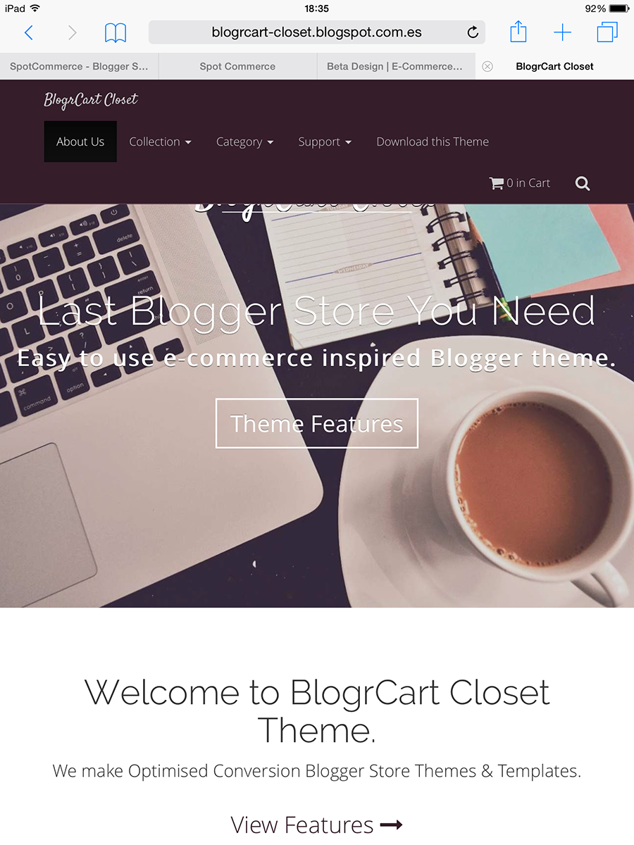 tienda online en blogger
